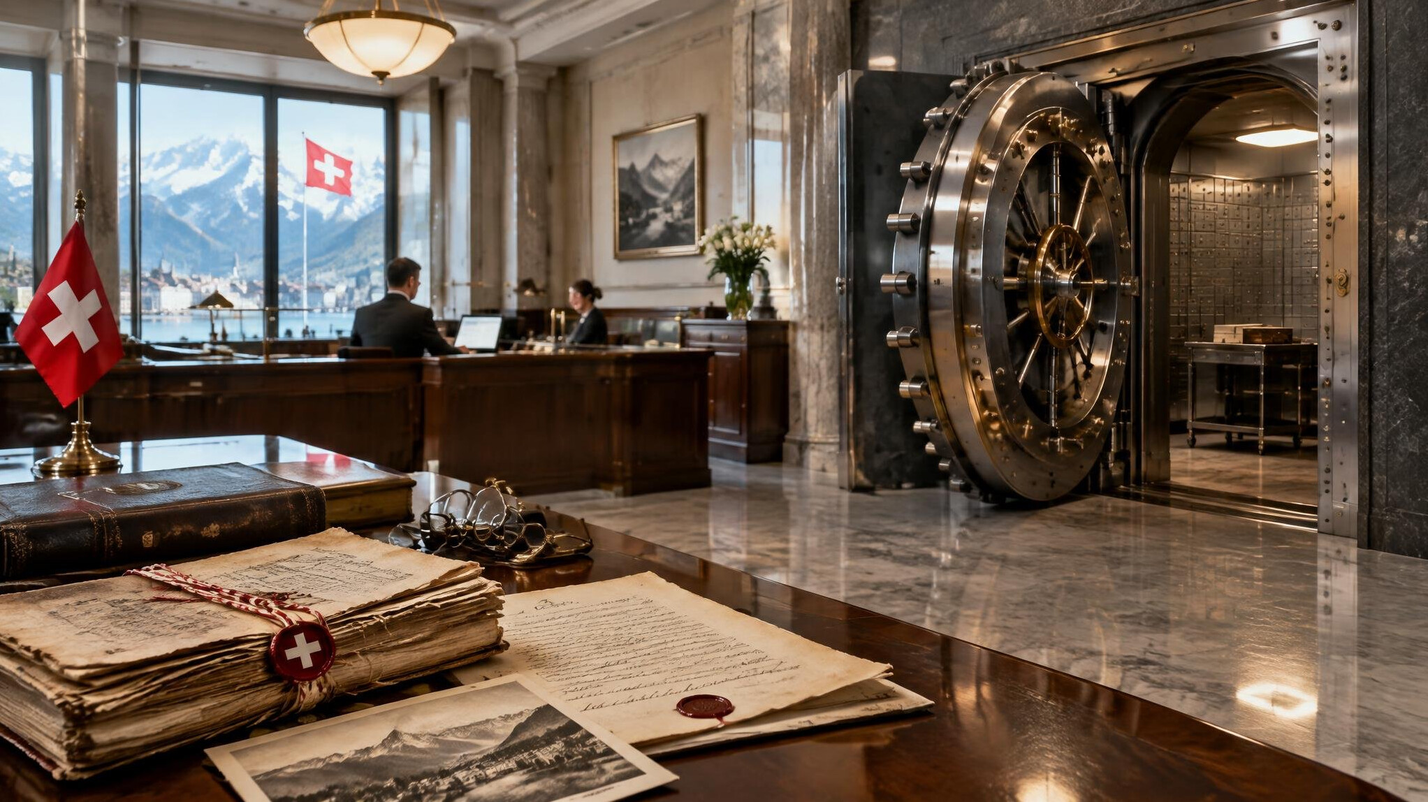 swiss bank building interior