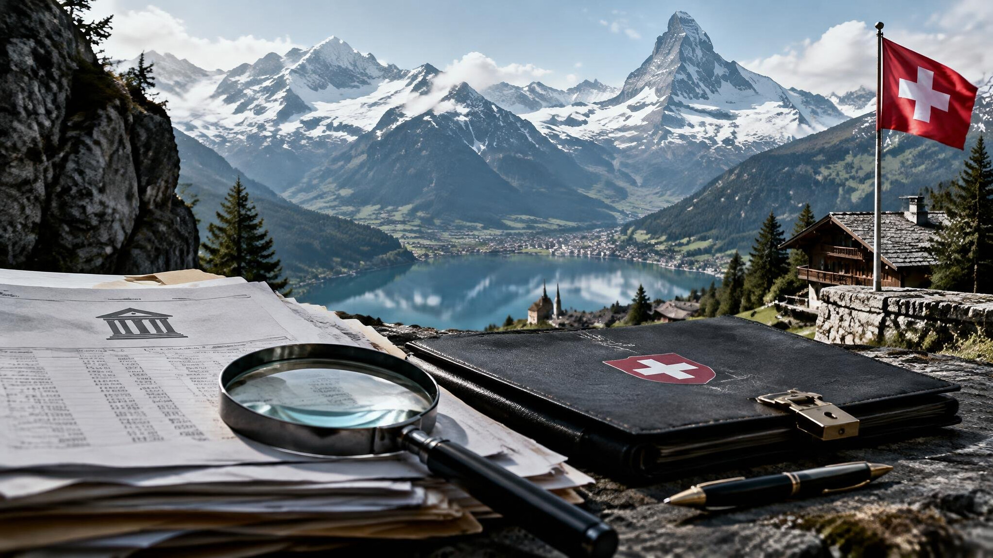 swiss mountains landscape
